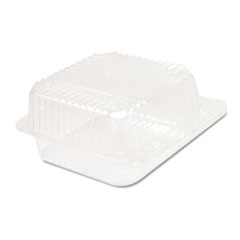 Dart® StayLock Clear Hinged Lid Containers, 5.6 x 5.3 x 2.8, Clear, 125/Bag, 4 Bags/Carton