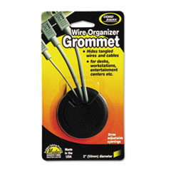 Cord Away® Grommet, Adjustable, 2" Diameter, Black