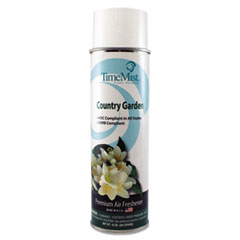 TimeMist® Premium Hand-Held Air Freshener, Country Garden, 10 oz Aerosol Spray, 12/Carton