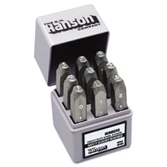 C.H. Hanson® Standard Steel Hand Stamp Set, 1/8", Number