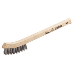 Weiler® SA-29-SS Small Hand Wire Scratch Brush, .006