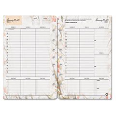 FranklinCovey® Blooms Dated Weekly/Monthly Planner Refill, Jan.-Dec., 5 1/2 x 8 1/2, 2018