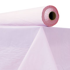Atlantis Plastics Plastic Table Cover, 40" x 300 ft Roll, Pink