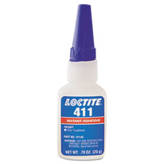 Loctite® 411 Prism Instant Adhesive, Cyanoacrylate, Clear