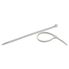 GB® Cable Ties, 8", 75 lb, White, 1000/Pack