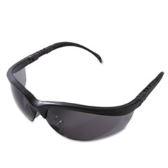 MCR™ Safety Klondike Safety Glasses, Matte Black Frame, Gray Lens