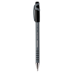 Paper Mate® FlexGrip Ultra Recycled Ballpoint Pen, Stick, Fine 0.8 mm, Black Ink, Gray Barrel, Dozen