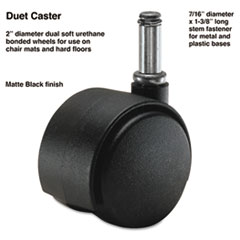 Master Caster® Duet Dual Wheels, Polyurethane, C Stem, 110 lbs/Caster, 5/Set