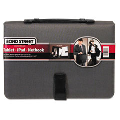 Bond Street, Ltd. Tablet Case/Organizer with Writing Pad, 14-3/4 x 2, x 10-1/4, Charcoal