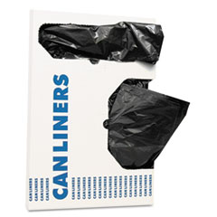 AccuFit® Linear Low Density Can Liners with AccuFit Sizing, 16 gal, 1 mil, 24" x 32", Black, 250/Carton