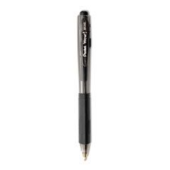 Pentel® WOW! Ballpoint Pen Value Pack, Retractable, Medium 1 mm, Black Ink, Smoke/Black Barrel, 36/Pack