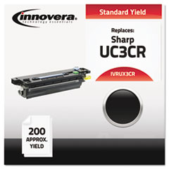 Innovera® Compatible UX3CR Thermal Transfer Print Cartridge, Black