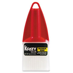 Krazy Glue® Maximum Bond Krazy Glue, 0.18 oz, Dries Clear