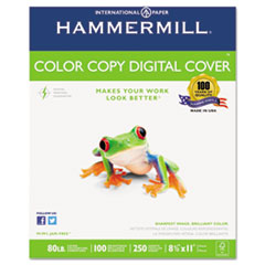 Hammermill® Copier Digital Cover Stock, 80 lbs., 8 1/2 x 11, Photo White, 250 Sheets
