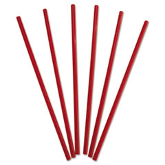 Dixie® Wrapped Giant Straws, 10.25", Polypropylene, Red, 300/Box, 4 Boxes/Carton