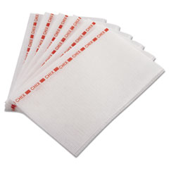 Chix® Food Service Towels, 13 x 21, Red/White, 150/Carton