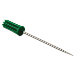 Unger® People's PaperPicker Replacement Pin Plugs, 4", Stainless Steel/Green