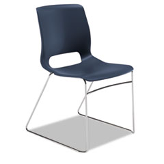 HON® Motivate Seating High-Density Stacking Chair, Regatta/Chrome, 4/Carton