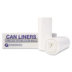 High-Density Commercial Can Liners Value Pack, 55 gal, 13 microns, 36" x 58", Clear, 200/Carton