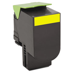 Lexmark™ 80C10Y0 Toner, 1000 Page-Yield, Yellow