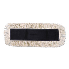 Boardwalk® Mop Head, Dust, Disposable, Cotton/Synthetic Fibers, 48 x 5, White
