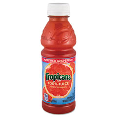 Tropicana® 100% Juice, Ruby Red Grapefruit, 10oz Bottle, 24/Carton