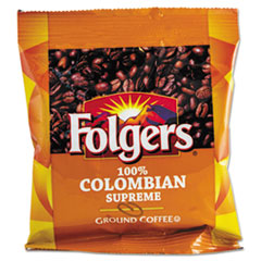 Folgers® Coffee, 100% Colombian, Ground, 1.75oz Fraction Pack, 42/Carton