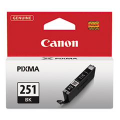 Canon® 6513B001 (CLI-251) ChromaLife100+ Ink, 1,105 Page-Yield, Black