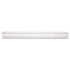 Westcott® 12" Magnifying Ruler, Standard/Metric, Plastic, Clear