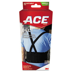 ACE™ Work Belt with Removable Suspenders, One Size Adjustable, Black