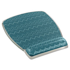 3M™ Fun Design Clear Gel Mouse Pad Wrist Rest, 6 4/5 x 8 3/5 x 3/4, Chevron Design