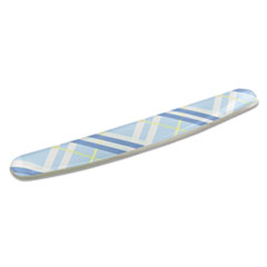 3M™ Fun Design Clear Gel Keyboard Wrist Rest, 2 3/4" x 18", Plaid Design