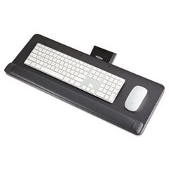 Safco® Knob-Adjust Keyboard Platform, 25w x 9-1/2d, Black