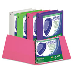 Samsill® Clean Touch™ Round Ring View Binder Protected with an Antimicrobial Additive
