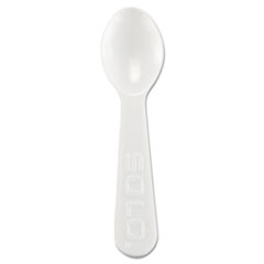 SOLO® Lightweight Plastic Taster Spoon, White, 3,000/Carton