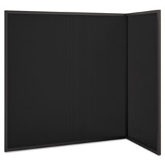 HON® Manage Series Freestanding Privacy Screen, Metal/Fabric, 49 x 24-1/2 x 50, Ash