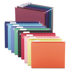 Smead® Colored Hanging File Folders with 1/5 Cut Tabs