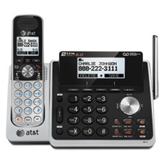 AT&T® TL88102 Cordless Digital Answering System, Base and Handset
