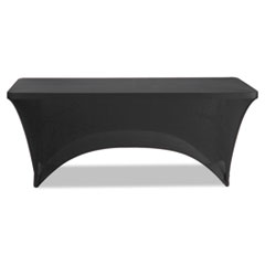 Iceberg iGear Fabric Table Cover, Polyester/Spandex, 30" x 72", Black