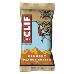 CLIF® Bar Energy Bar, Crunchy Peanut Butter, 2.4 oz, 12/Box