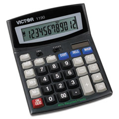 Victor® 1190 Executive Desktop Calculator, 12-Digit LCD