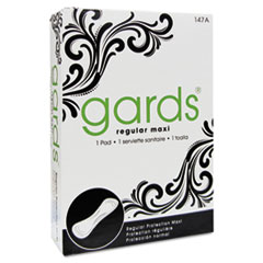 HOSPECO® Gards Vended Sanitary Napkins #4, 250 Individually Boxed Napkins/Carton