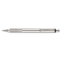 Zebra® M-701 Mechanical Pencil, 0.7 mm, F (#2.5), Black Lead, Silver Barrel
