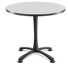 Safco® Cha-Cha Table Top, Laminate, Round, 36" Diameter, Gray