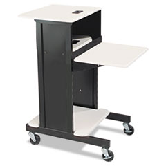 BALT® Adjustable Presentation Cart, 18w x 30d x 40-1/4h, Black/Gray
