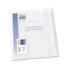 Avery® Translucent Document Wallets, Letter Size, Translucent Clear, 12/Box