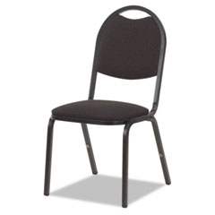 Virco® 8917 Series Fabric Upholstered Stack Chair, 18w x 22d x 35-1/2h, Black, 4/Carton
