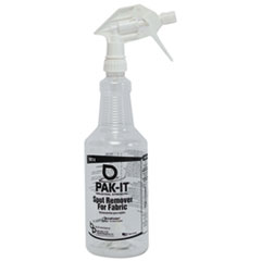 PAK-IT® Empty Color-Coded Trigger-Spray Bottle, 32 oz, White, for Fabric Spot Remover