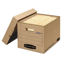 Bankers Box® Filing Box, Letter/Legal Files, 13" x 16.25" x 12", Kraft, 25/Carton