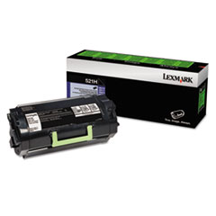 Lexmark™ 52D1H00 High-Yield Toner, 25,000 Page-Yield, Black